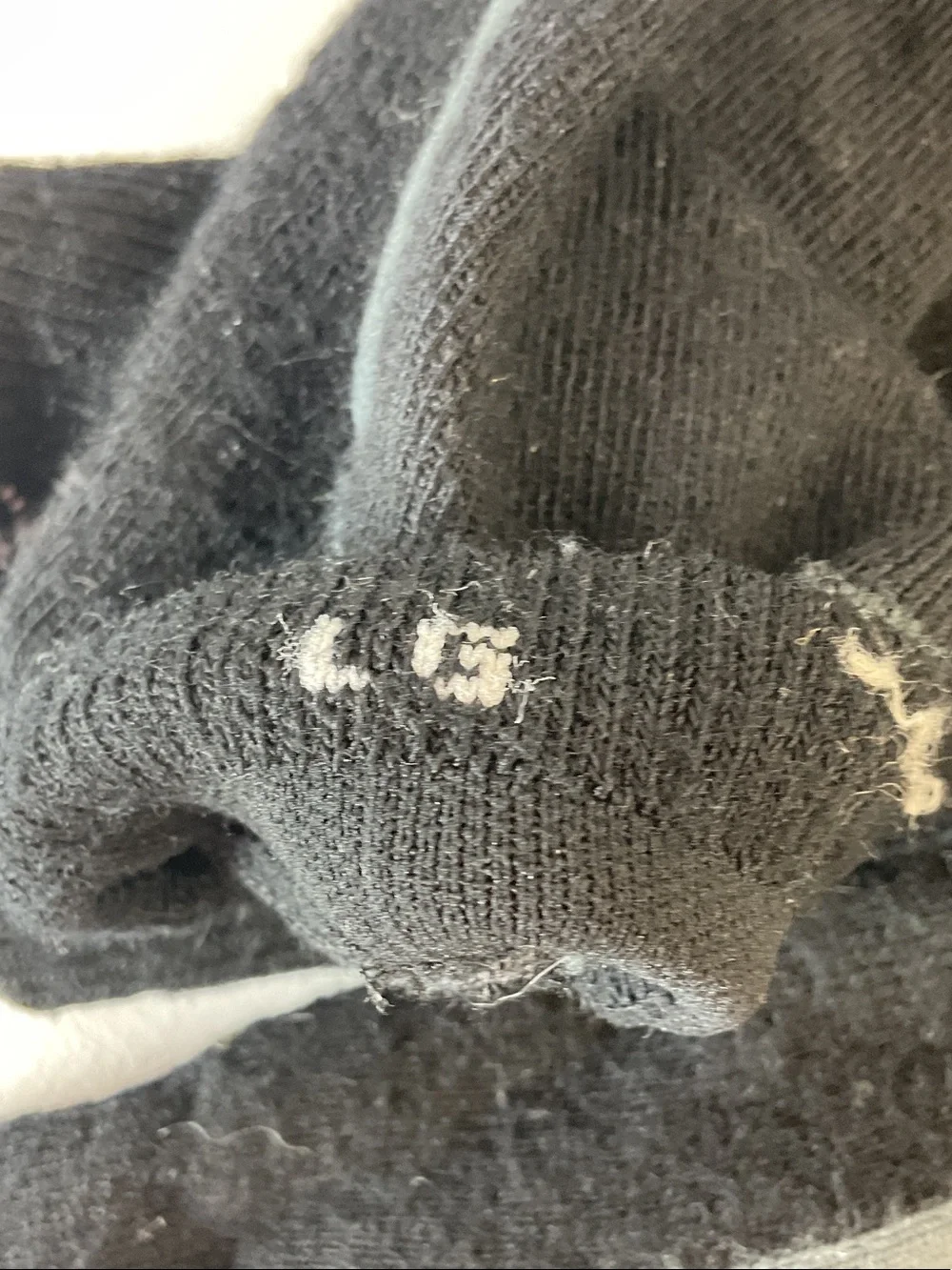 Men's Smartwool LG tall black‎ thick socks 2 pair